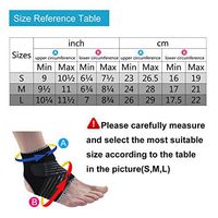 Dr.qiiwi Ankle Brace Compression Ankle Support Foot Stabilizer with Breathable Ankle Sleeve and Adjustable Straps for Sports Protection, Injury Recovery, Reduce Swelling, Ankle Strain & Sprains （M）