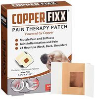 CopperFIXX Pain Relief Patches, 7 Count powered by Copper with Heat Technology with Arnica for Muscle Pain and stiffness and Joint Inflammation, Knee, Back, Shoulder and Arthritis Pain. Fast Acting