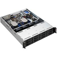 Asus RS520-E8-RS12-E V2 Server 0 MB RAM, No HDD, ASPEED AST2400, Black