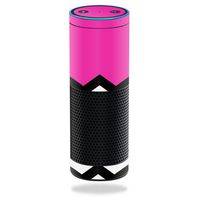 MightySkins Skin Compatible with Amazon Echo - Hot Pink Chevron | Protective, Durable, and Unique Vinyl Decal wrap Cover | Easy to Apply, Remove, and Change Styles | Made in The USA