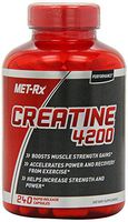 MET-Rx Creatine 4200 Supplement, Supports Muscles Pre and Post Workout, 240 Capsules