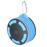 Portable Bluetooth Shower Speaker Super Loud Waterproof Wireless Bluetooth Speaker with Built-in Mic, HD Deep Stereo Bass, Led Mood Lights, Detachable Strong Suction Cup