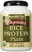 NutriBiotic Organic Rice Protein Plain, 21 Ounces