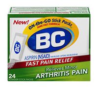 BC Powder | Fast Pain Relief | Arthritis | Aspirin (NSAID) & Caffeine | 24 Count