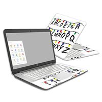 MightySkins Skin Compatible with HP Chromebook 14 (2014) - Stranger Alphabet | Protective, Durable, and Unique Vinyl Decal wrap Cover | Easy to Apply, Remove, and Change Styles | Made in The USA