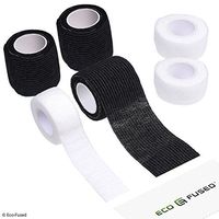 Self Adhering Bandage - Sport Injury Wrap Tape - Pack of 6 - Supports Muscles and Joints - Easy to Apply and Tear - Does not Stick to your Skin - Elastic, Water Repellent, Breathable - Relieves Stress