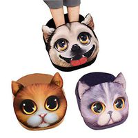 tomoyou Foot Warmer, 3D Animal Pattern Soft Cartoon Electric Heating Cushion, 2 Temperature Levels Removable and Washable for Office Bedroom Living Room