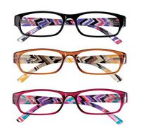 3 Pack Women's Reading Glasses 5.00X
