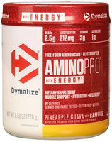 Dymatize AminoPro + Energy Endurance Amplifier Powder, Reinforced with Caffeine, Electrolytes & Amino Acids, Pineapple Guava, 9.52 Ounce