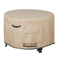 ULTCOVER Patio Fire Pit Table Cover Round 44 inch Outdoor Waterproof Fire Bowl Cover