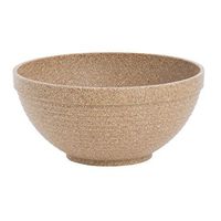 Serving Bowl Bown Wood and Plastic Eco Friendly - 5" Dia x 2" H