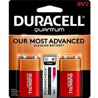 Duracell 665211 9-Volt Alkaline Battery, 2 Pack