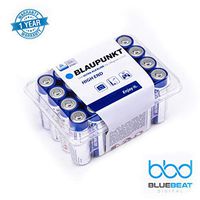 Blaupunkt High End AA Alkaline 1.5 Volt Batteries | Long Lasting All-Purpose Double A High Capacity Battery for Household and Business Use | [Pack of 24 Batteries]