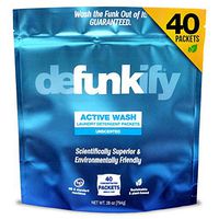 Defunkify Active Wash Laundry Detergent Powder, Sustainable, Plant-Based and Eco-Friendly, Active Wear Odor and Stain Remover, Free and Clear, Unscented and Safe for All Ages - 28 oz (40 Loads)