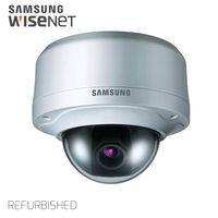 Samsung IPolis Wisenet POE IP Network 1080P 1.3MP Dome Camera Security Surveillance Outdoor Camera SNV-5080 for Home, Commercial Building Indoor and Outdoor (Manufacture )(Renewed)