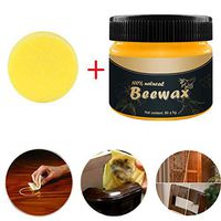 Natural Beewax, Wakaka Wood Seasoning Beewax Polish for Wood & Furniture,Metal & Leather,Complete Solution Furniture Care Home Cleaning,Protect and Enhance The Shine