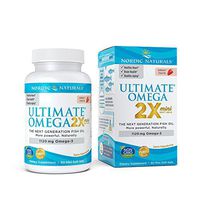 Nordic Naturals Ultimate Omega 2X Mini, Strawberry Flavor - 1120 mg Omega-3 - 60 Mini Soft Gels - High-Potency Omega-3 Fish Oil Supplement - EPA & DHA - Promotes Brain & Heart Health - 30 Servings