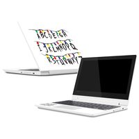 Mightyskins Skin Compatible With Lenovo Chromebook C330 (2018) - Stranger Alphabet | Protective, Durable, And Unique Vinyl Decal Wrap Cover | Easy To Apply, Remove, And Change Styles | Made In The Usa