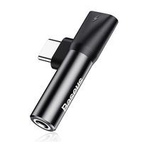 Teepao - Universal Mini USB Type C to 3.5mm Headphone Jack Adapter AUX Cable - for Xiaomi Mi 6 Mi8 Mix MIX2 Huawei Mate10 P20 Pro Type-C OTG USB-C USBC Splitters