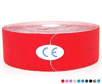 AUPCON Kinesiology Tape Breathable Physical Therapy Cotton Sports Tape Reduce Pain and Injury Recovery Provides Supports for Muscles & Joints, Knee, Shoulder, Elbow Latex Free (Precut Red)