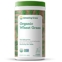Amazing Grass Organic Wheat Grass Powder: 100% Whole-Leaf Wheat Grass Smoothie Booster, 60 Servings