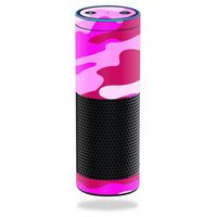 MightySkins Skin Compatible with Amazon Echo - Pink Camo | Protective, Durable, and Unique Vinyl Decal wrap Cover | Easy to Apply, Remove, and Change Styles | Made in The USA