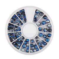 Ecurson 1 Box 3D Nail Art Caviar Beads Charm Pearl Rhinestone Decoration Nail Holographic Beads (E)