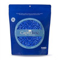 Colored Size 0 Empty Gelatin Capsules by Capsuline - Blue/Blue 1000 Count |Kosher & Halal Certified |Gluten Free