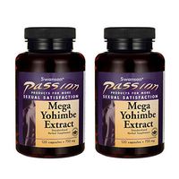 Swanson Mega Yohimbe Extract 750 Milligrams 120 Capsules (2 Pack)