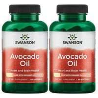 Swanson Avocado Oil Made with Organic Avocado Oil 1 g 60 Sgels 2 Pack