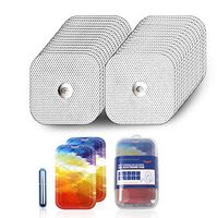 vuUUuv Premium Reusable TENS Unit Electrode Pads - Latex Free-Hypoallergenic-Compatible Replacement Pads- (2in×2in 30Pcs)