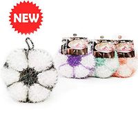 [New]Peachy At Home Cute Dish Scrubber| No-Odor Dish Sponge| Antibacterial Dish Cloths| Dry-Fast | Eco-Friendly Dish Scrubbers | Unique Design & Color Net Cloth Scrubber, (Blossom Set [4pack])