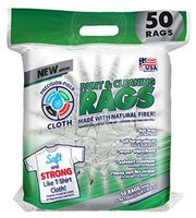 INTEX SUPPLY 50CT WHT Fiber Rags