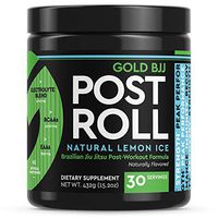 Gold BJJ PostRoll - Jiu Jitsu Post Workout Supplement with EAA & BCAA Essential Amino Acids - Martial Arts Specific Post-Workout Powder (Lemon Ice, 30 Servings)