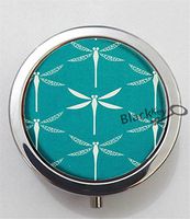 BlackKey Dragonfly 3-Compartment Decorative Pocket Gift Box Case Organizer for Pill, Color 1 -2304