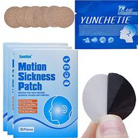 108 Pcs/3 Boxes Motion Sickness Relief Patch Air/Car/SeaTravel Sickness, Hydrogel, Ear, Belly Strips