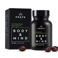 SHAYA-Botanicals FS Hemp Oil SoftGel Capsules 750mg 30ct 25mg Per Capsule