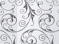 Christmas Print Cello Bags - Jewel Swirl Black 5x3x11" Cello Bags 1.2 mil (Frosted Accents) (2 Packs; 100 Bags Per Pack) - WRAPS-C4BJSB