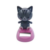 Ouniman New Solar Dancing Toys,Cute Animals Cat Dog Solar Powered Dancing Toys Shark Monkey Swinging Dancing Toy Car Decoration for Dashboard Windowsill Home Desk Decor -17 Styles (H)