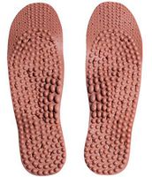 Nature In Hand Red Clay Loess Acupuncture Foot Massage Insoles (Trim to Fit: men's size 6-10/ women's size 7-11)