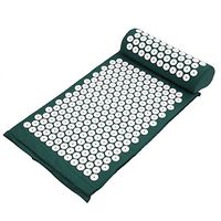 Blusea Massager Cushion Acupressure Mat Relieve Stress Pain Acupuncture Massage Pillow Spike Yoga Mat with Pillow thera Cane theracane Acupuncture Pen Back Pain Relief Devices Acupuncture Needles