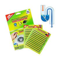 Daye Drain Cleaner Sticks Deodorizer Drain Strip Non-Toxic for Kitchen Bathroom Keeps Drains and Pipes Clear and Odor Prevent Clogs (Lemon)