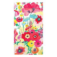 Caspari Secret Garden Paper Guest Towel Napkins in Ivory, Four Packs of 15