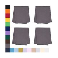 Eyeglass Cleaner Microfiber Cloth - Glasses Cleaner For All Gentle Surfaces, Touchscreens, Smartphones, Camera Lenses, LCD & HD Screens -Deep Grey, 4 Pack- By OptiPlix