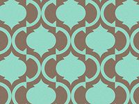 Aqua and Brown Print Tissue Paper Ream 240 Sheets Wholesale Packaging Gift Wrap