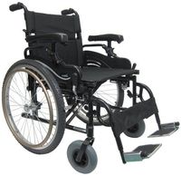 Karman Lightweight Extra Wide Wheelchair in 20" Seat with Height Adjustable Armrests and Flip Back
