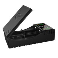 Semoic Universal Battery Charger, LED Display Speedy Smart Charger for Rechargeable Batteries, Compatible with Ni-MH C SC A AA AAA 6F22(9V), Li-ion 18650 18500 16340(RCR123) 10440 LiFePO4