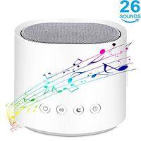 White Noise Sound Machine | 26 Relaxing & Soothing Nature Sounds | Timer & Memory Feature | Portable Sleep Therapy for Baby Kid Adult, Home, Office Privacy, Travel