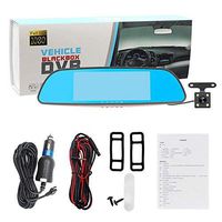 Naptronics 7 in. Touch Screen Full HD 1080P Dash Cam Car Camera Rearview Mirror Car Camcorder+ Backup Camera with G-Sensor