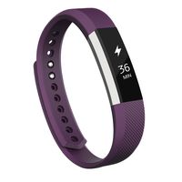 AK for Fitbit Alta Bands, Replacement Bands for Fitbit Alta/Alta HR with Metal Clasp（Purple,Large）